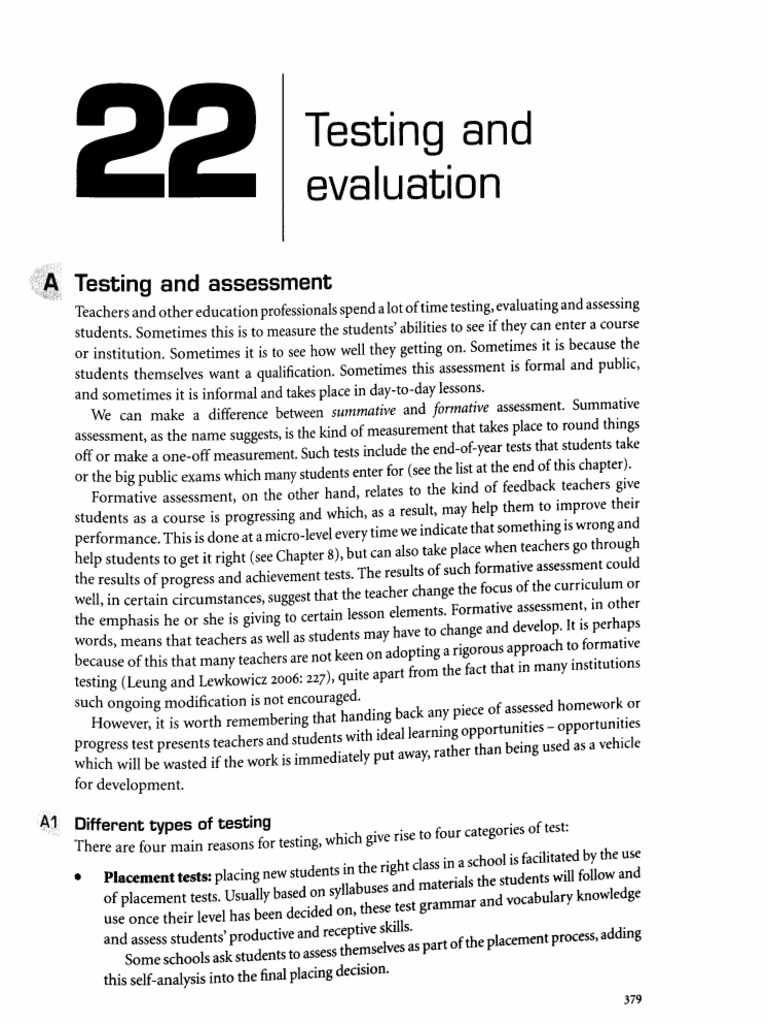 TESTING AND ASSESSMENT IN ENGLISH LANGUAGE TEACHING PDF visual data 8