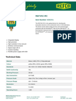 Specification Sheet Refco Refvac Bluetooth Digital Vacuum Gauge