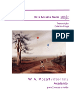 Mozart - Acalanto-2 Vozes e Violao