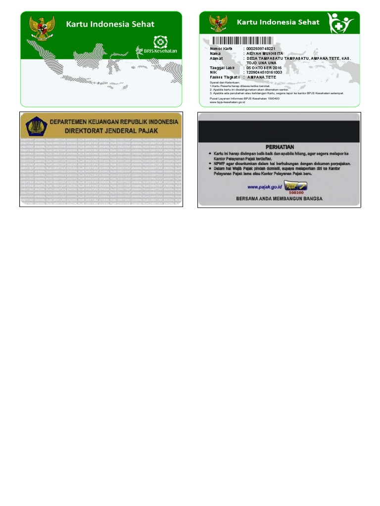 BPJS Kesehatan syarat dokumen