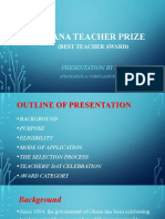 Ghana Teacher Prize: Recognizing Excellence in Education