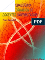 MODELO PEDAGOGICO PARA LA FORMACION DE DOCENTES UNIVERSITARIOS Tesis Doctorado