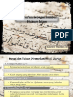 Al-Quran Sebagai Sumber Hukum Islam