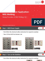 Day8-Startup Procedure of MIG Welding Cell