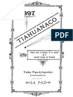 Tiahuanaco Datos para La Defensa de La Capital de La Segunda Seccion de Pacajes