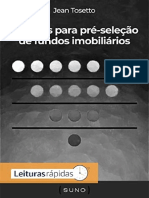 Critérios para seleção inicial de fundos imobiliários defensivos