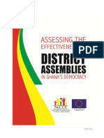 Assessing The Effectiveness of District Assembly in Ghana's Democracy - 2014-1
