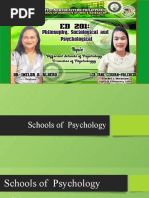 Schools and Branches of Psychology