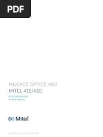 Mitel 415 and 430 System Manual Syd 0580