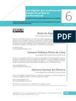 SANTO, LIMA, OLIVEIRA (2021. Competencias Digitais Dos Professores Da Autoavaliação Às Necessidades Formativas