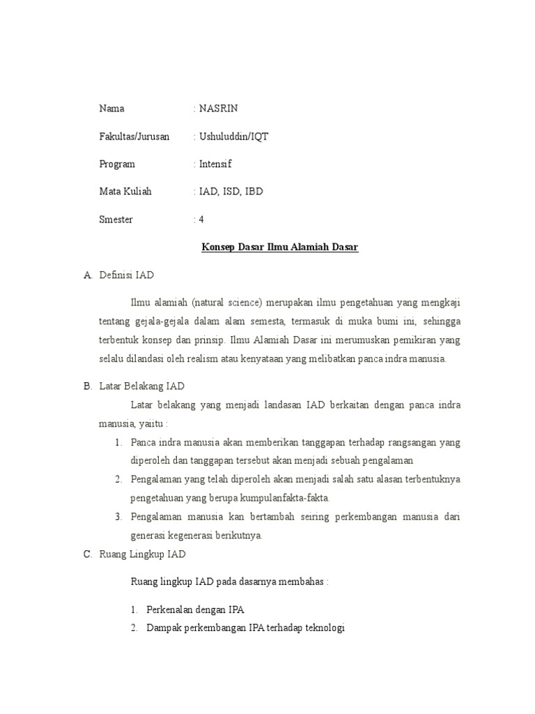 Resume Iad, Isd, Ibd | PDF | Ilmu Sosial