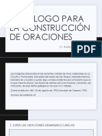 Decálogo para La Construcción de Oraciones