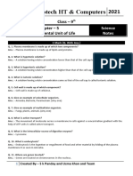 Chapter - 5 Fundamental Unit of Life