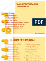 HUKUM PENAWARAN