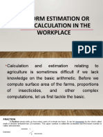 4 Perform Estimation or Basic Calculation in The Workplace