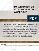 Perform basic calculations in the workplace