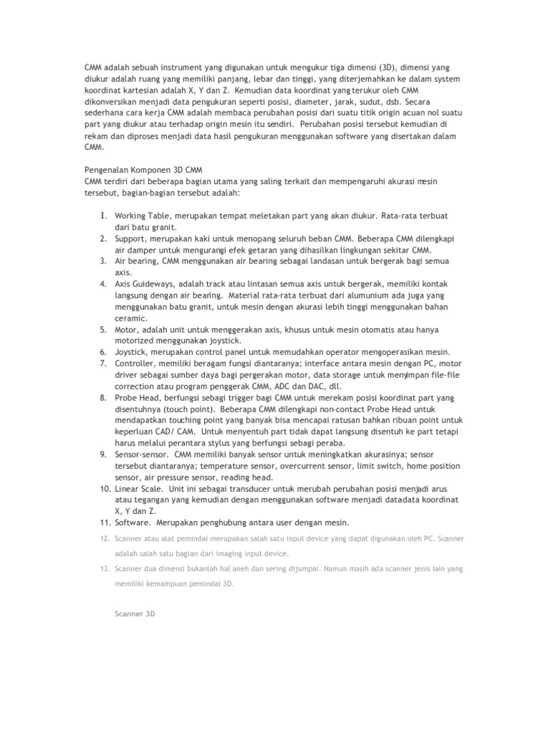 CMM | PDF