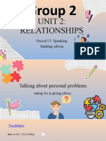 Unit 2 Relationships Lesson 4 Speaking 1