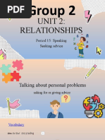 Unit 2 Relationships Lesson 4 Speaking 1