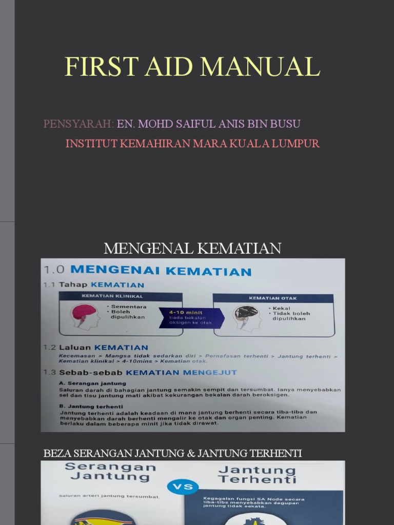 First Aid Manual | PDF | Kesehatan Holistik