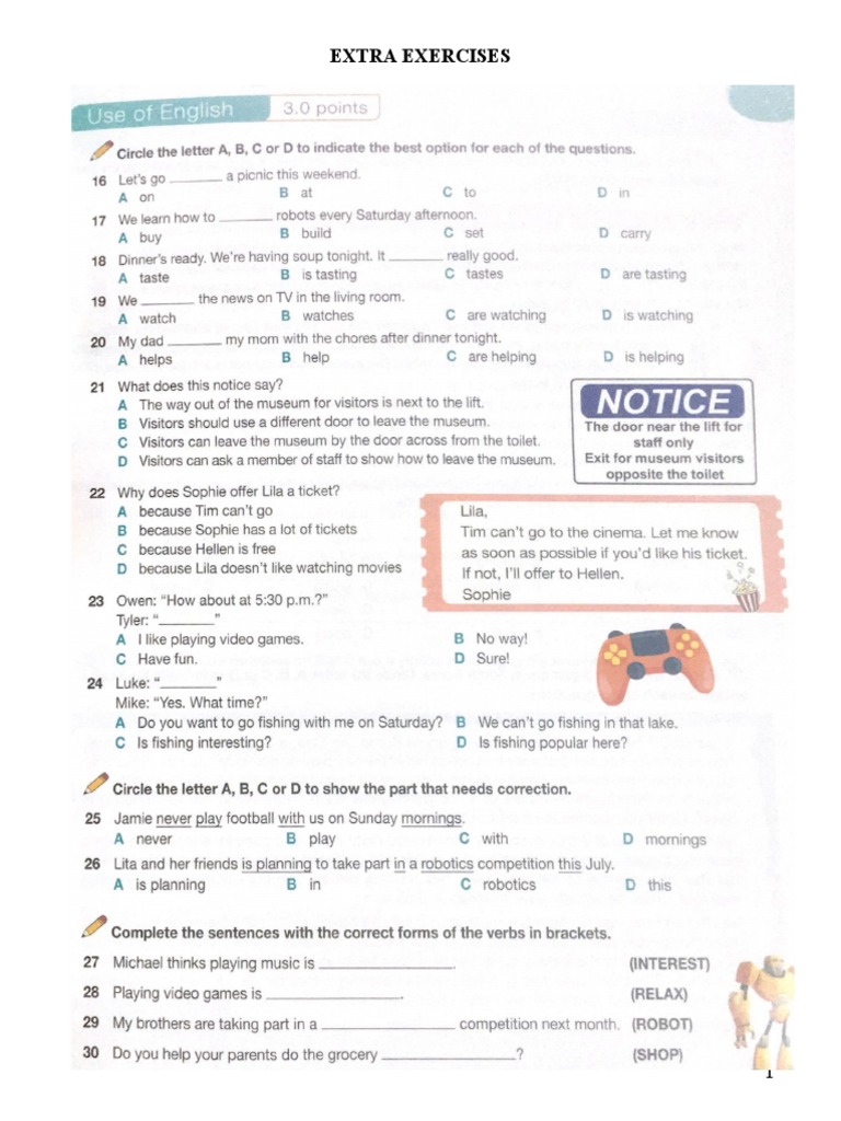 Extra Exercises | PDF