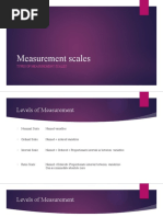 Measurement Scales