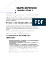 Qué Es La Industria Alimentaria