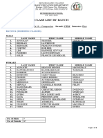 Brokenshire College Grade 12 Compassion STEM First Semester Class List