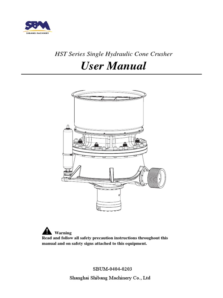 HST Cone Crusher Manual PDF Bearing (Mechanical) Gear
