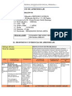 Sesion de Aprendizaje Matematica Viii