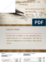 Credit Risk Assessment - An Insight (PSG)