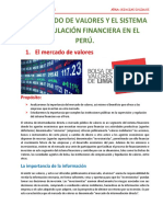 Regulación financiera y mercado de valores en el Perú