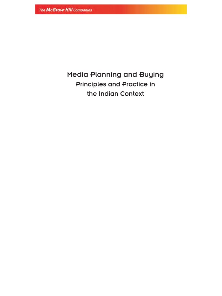 5.arpita Menon - Media Planning and Buying (2009, McGraw-Hill Education -  India), PDF, Brand