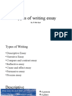 Types of Writing Essay