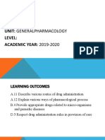 General Pharmacology (2) - 1