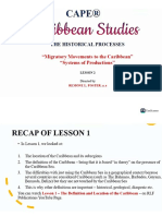 Caribbean Studies Lesson 2-3