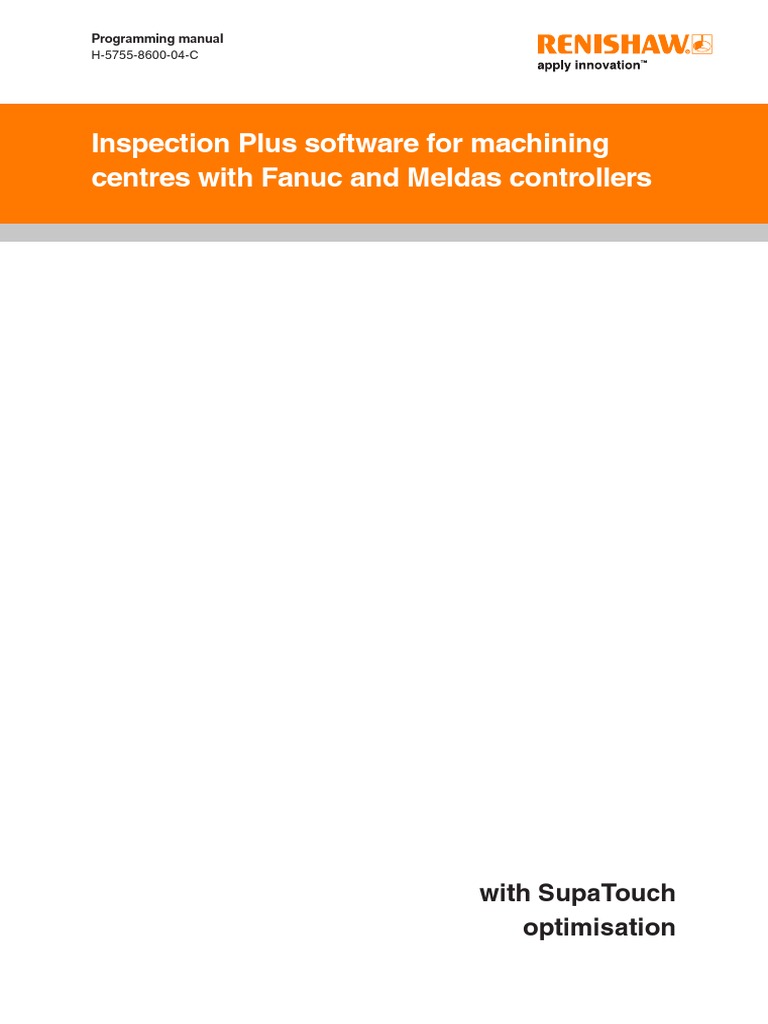Inspection Plus Software For Machining Centres With Fanuc and Meldas