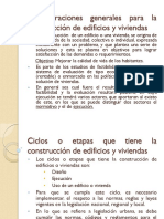 Tema 1Consideraciones generales para la construcción de edificios