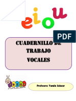 Cuadernillo de Trabajo Vocales