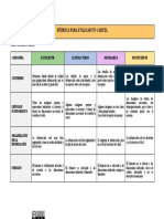 Cedec Rubrica para Evaluar Mural o Cartel Elementos de Geometría