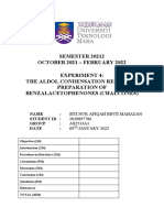 Siti Nur Afiqah Binti Mahazan - As2533a1 - Exp 4 - Chalcone