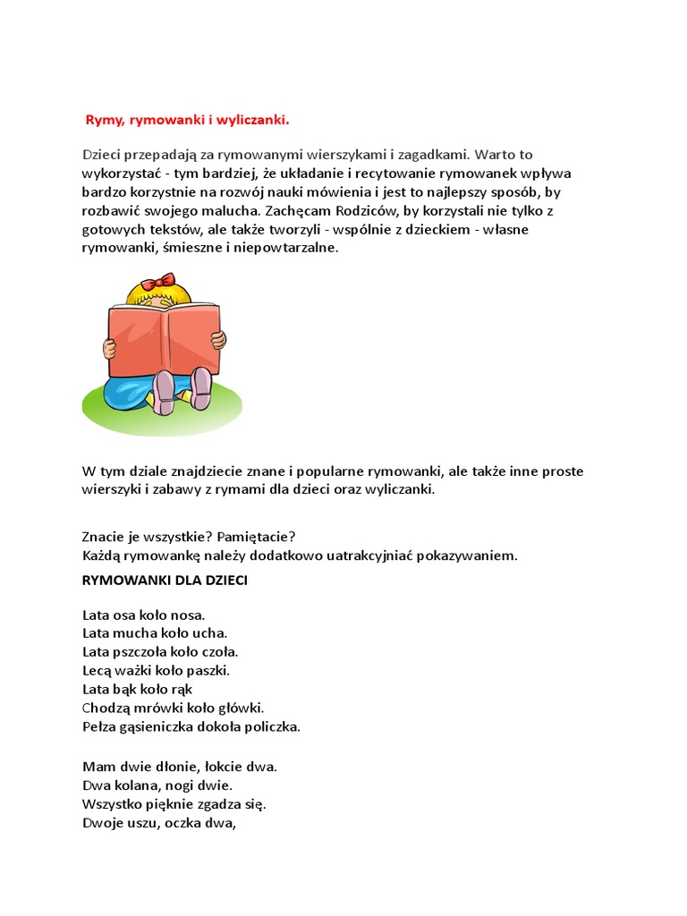 Rymy I Rymowanki PDF