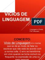 Aulas 15 e 16 - Vícios de Linguagem