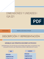 Dimensiones y Unidades IQA221