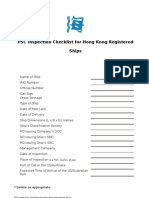 PSC Checklist