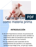 Carne de Cerdo Como Materia Prima Rolando Yama