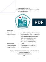 Laporan Praktikum Konversi Energi Operasi Pembangkit Tenaga Listrik - Turbin Kaplan - Kelompok 1