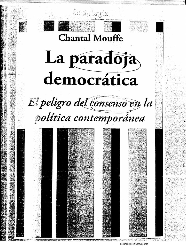 MOUFFE, C. - La Paradoja Democrática | PDF