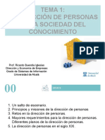 Tema 1 La Dirección de Personas en La Sociedad Del Conocimiento VF