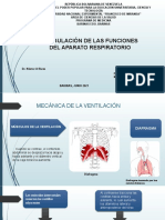 Regulación de las funciones respiratorias: Mecánica y control de la ventilación pulmonar